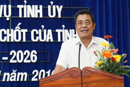 Ông Lê Thanh Quang phát biểu chỉ đạo.