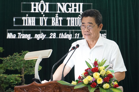 Ông Lê Thanh Quang phát biểu tại hội nghị.