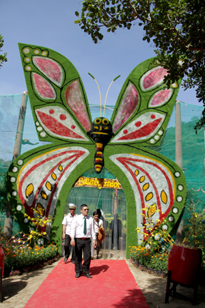 Entrance to the butterfly garden