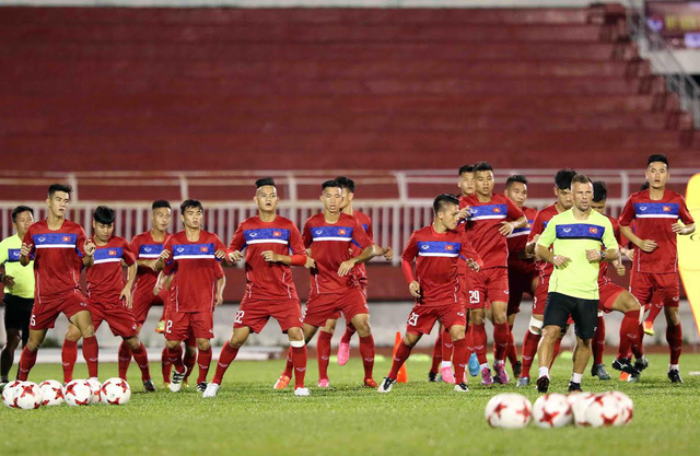 Các cầu thủ U20 Việt Nam rất tự tin trước trận giao hữu với U20 Argentina
