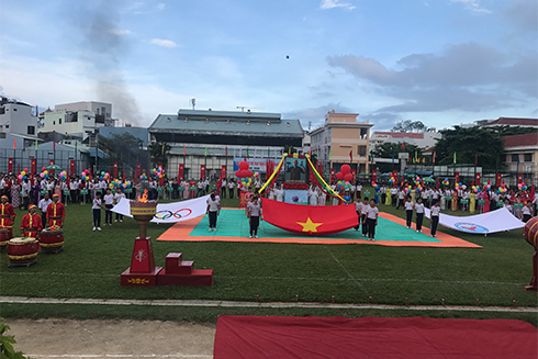 Scene of opening ceremony.