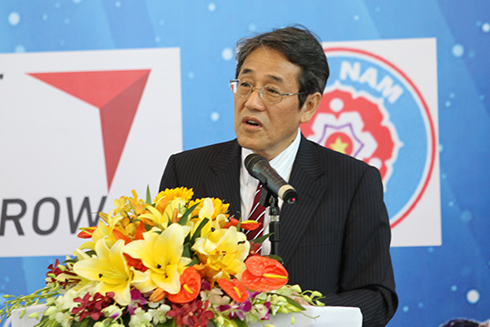 Đại sứ Umeda Kunio phát biểu tại buổi lễ.