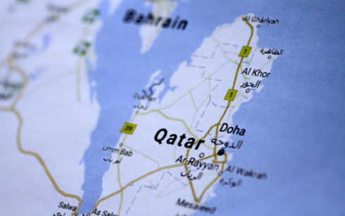Bản đồ Qatar. Ảnh: Reuters.
