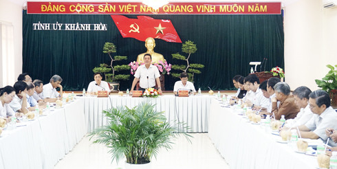 Đồng chí Lê Thanh Quang phát biểu kết luận