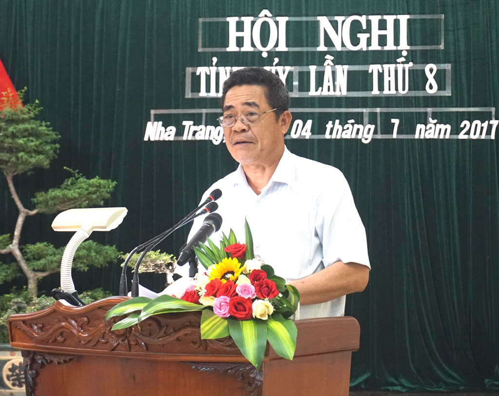 Ông Lê Thanh Quang phát biểu bế mạc.
