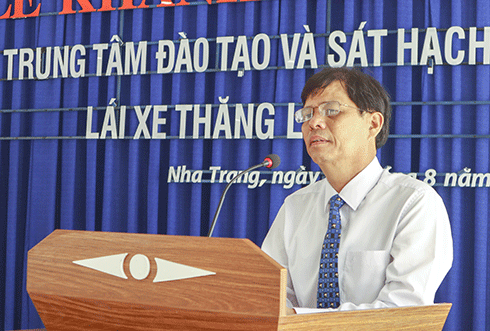 Đồng chí Nguyễn Tấn Tuân phát biểu chỉ đạo tại lễ khai trương