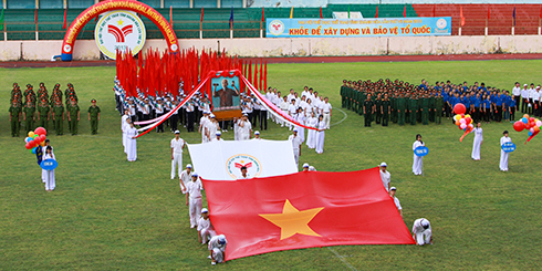 Lễ khai mạc Đại hội TDTT tỉnh Khánh Hòa lần 7-2013 (Ảnh minh họa)