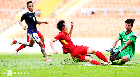 U.22 Việt Nam trong trận gặp U.22 Campuchia
