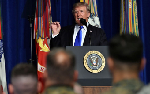 Tổng thống Mỹ Donald Trump dự định tăng quân đến Afghanistan và cứng rắn hơn với Pakistan. (Ảnh: AFP)