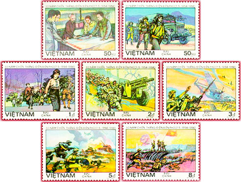 Bộ tem Kỷ niệm 30 năm chiến thắng Điện Biên Phủ