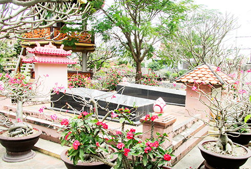 Mộ của danh nhân Trần Đường tại chùa Lương Hải