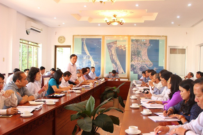 Đồng chí Nguyễn Đắc Tài phát biểu chỉ đạo tại buổi làm việc.