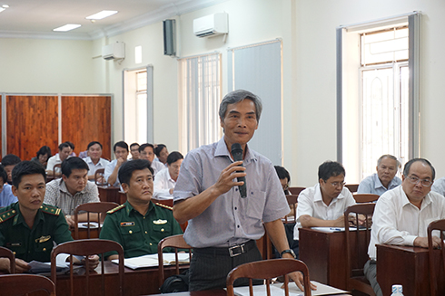 Ông Trần An Khánh phát biểu tại hội nghị