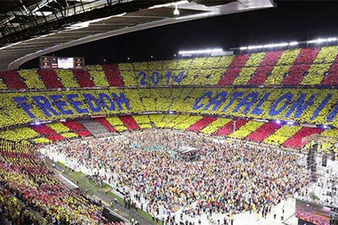 Câu lạc bộ Barcelona sẽ chịu ảnh hưởng rất lớn nếu xứ Catalunya tách khỏi Tây Ban Nha.