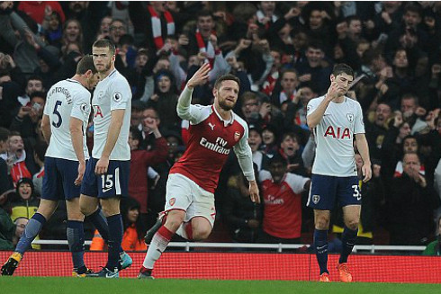Arsenal đã chiến thắng Tottenham trong trận derby bắc London.