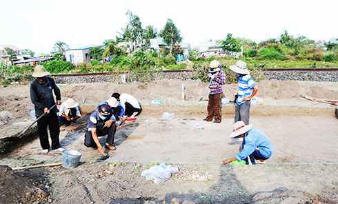 Khai quật di chỉ khảo cổ học Gò Miễu (xã Cam Thịnh Đông, TP. Cam Ranh)