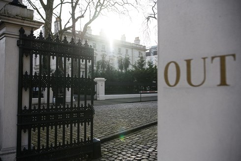 Đại sứ quán Nga tại thủ đô London, Anh. Ảnh:Getty.