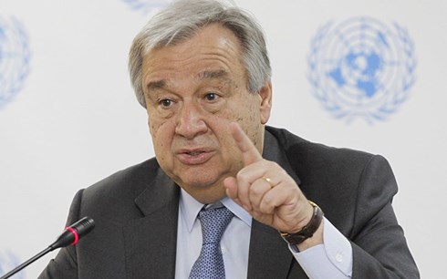 Tổng Thư ký Liên Hợp Quốc Guterres thừa nhận  "bất lực " trong giải quyết khủng hoảng Syria. Ảnh: AP