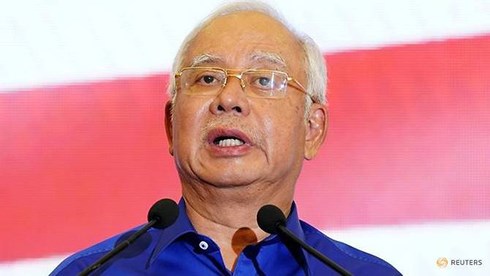 Thủ tướng thất cử Najib Razak bị cấm xuất cảnh. Ảnh: Reuters