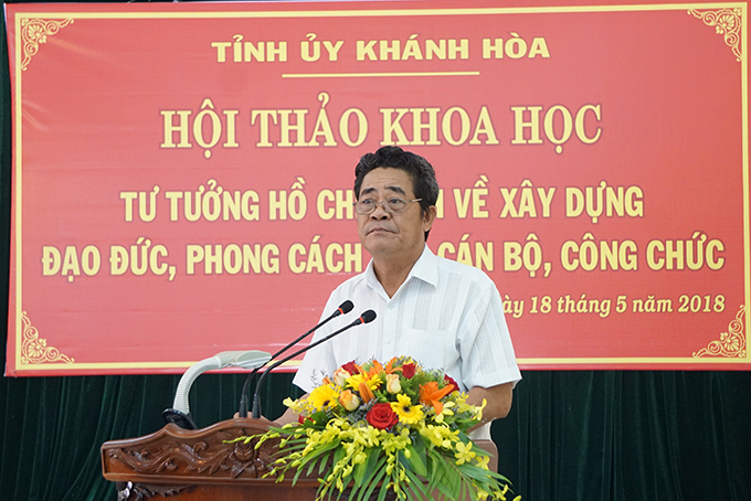Ông Lê Thanh Quang  phát biểu chỉ đạo. 