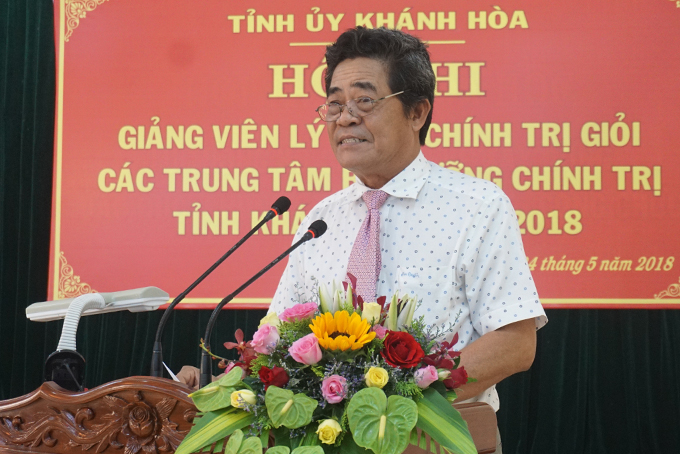 Ông Lê Thanh Quang phát biểu tại lễ khai mạc.