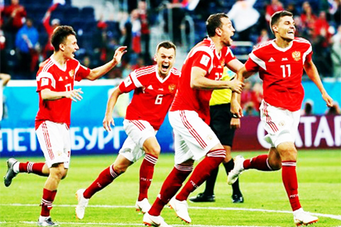 zzĐội tuyển Nga đã có một trận đấu rất hay trước đội tuyển Ai Cập.