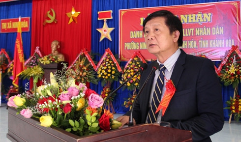 Ông Trần Sơn Hải phát biểu tại buổi lễ.