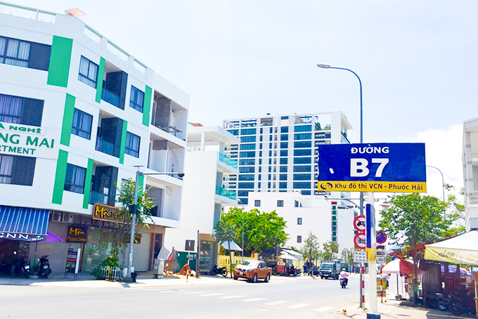 Các tuyến đường ở Khu đô thị mới VCN Phước Hải đã được đặt lại tên.
