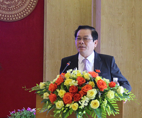 Ông Trần Mạnh Dũng phát biểu bế mạc Kỳ họp thứ 15, HĐND tỉnh khóa VI