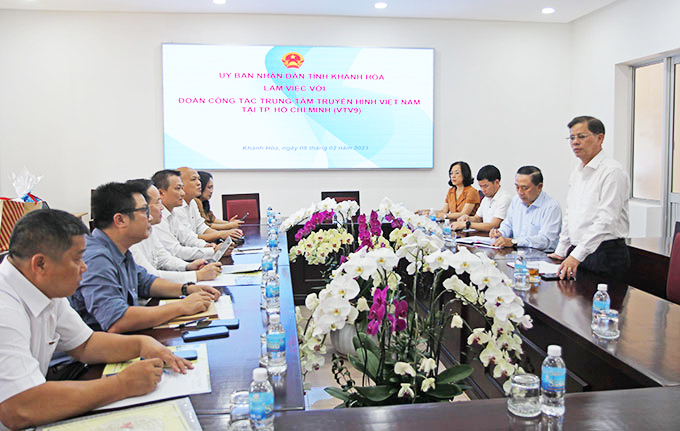 Tiếp tục phối hợp với VTV9 về sự phát triển của tỉnh