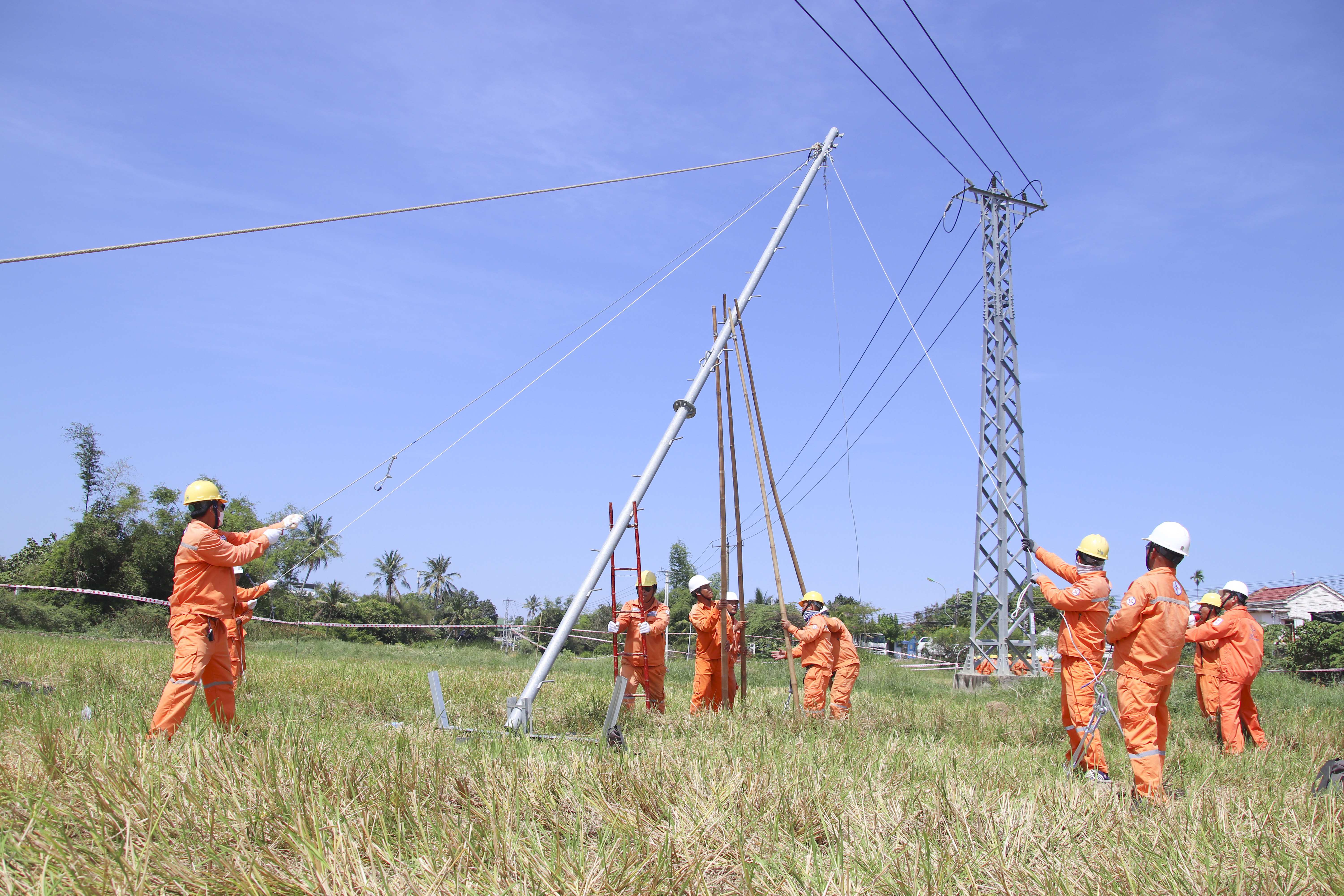 Ngành Điện diễn tập khôi phục lưới điện sau bão