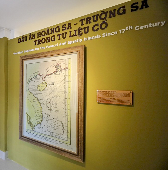 Hình ảnh được trưng bày tại Bảo tàng Hải dương học.