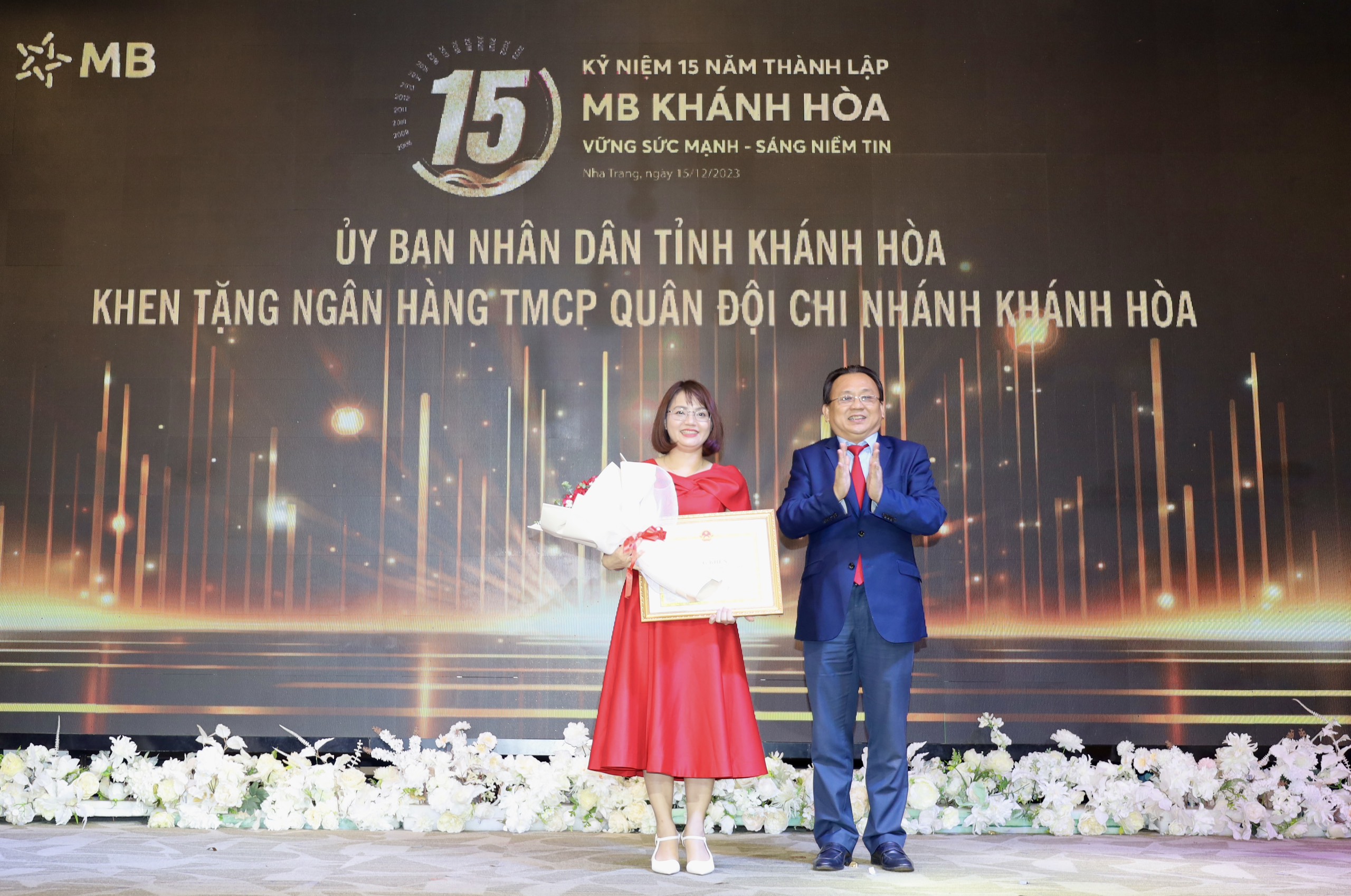 Ngân hàng Thương mại Cổ phần Quân đội Chi nhánh Khánh Hòa kỷ niệm 15 năm thành lập