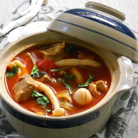 Món ăn: Canh sườn nấm hải sản