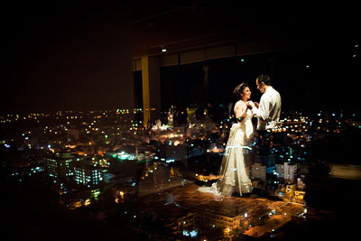 Ảnh cưới của một cặp đôi tổ chức tiệc tại khách sạn Sheraton Nha Trang