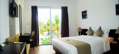 Một phòng ngủ của khách sạn.