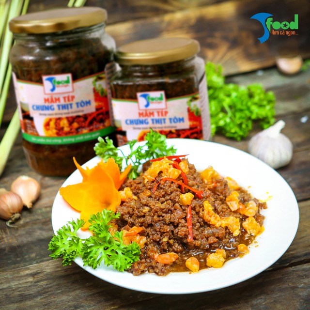 Mắm tép chưng thịt tôm