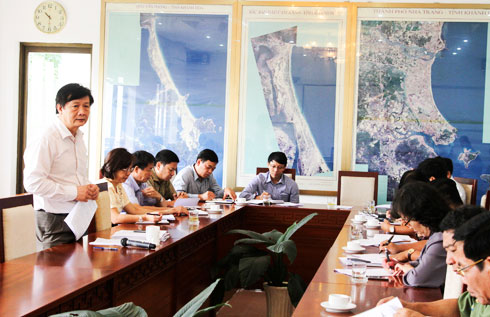 Đồng chí Trần Sơn Hải phát biểu chỉ đạo tại buổi họp