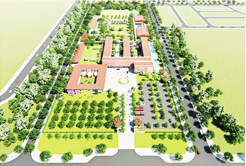 Phối cảnh “ngôi trường xanh” iSchool Quảng Trị rộng 50.000m2