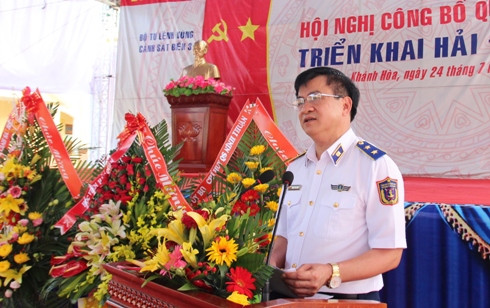 Trung tướng Hoàng Văn Đồng chỉ đạo tại hội nghị.