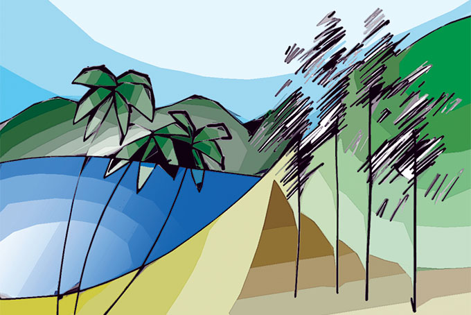 Ở một nơi giữa rừng với biển