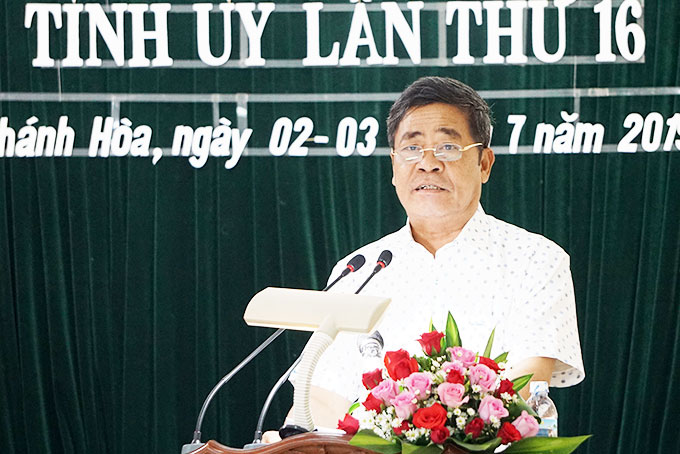 Ông Lê Thanh Quang phát biểu khai mạc.