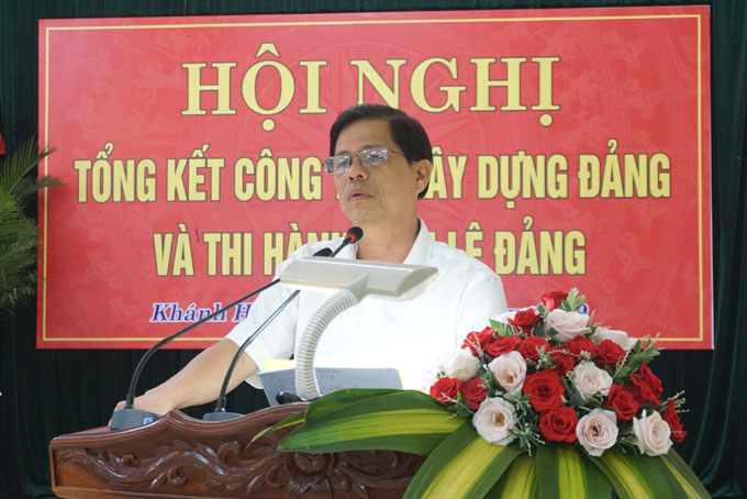 Ông Nguyễn Tấn Tuân phát biểu kết luận.