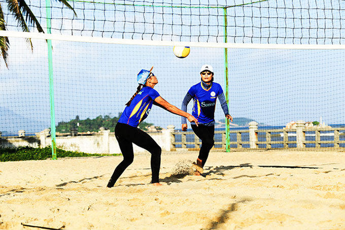Các cô gái bóng chuyền bãi biển Khánh Hòa  là lực lượng nòng cốt của đội tuyển tại SEA Games30.  