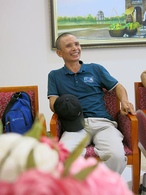 Bệnh nhân Nguyễn Văn Liện (58 tuổi, Quảng Bình) trong lần tái khám thứ 4