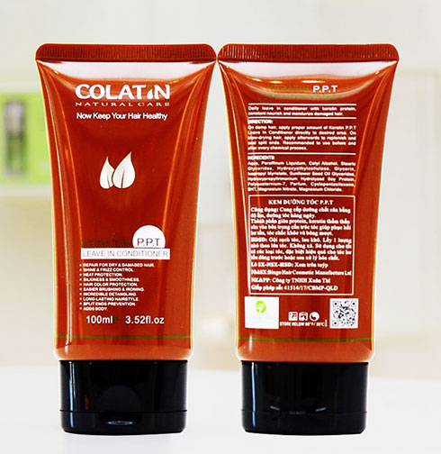 Sản phẩm Colatin Keratin P.P.T Leave In Conditioner vi phạm quy định về ghi nhãn sản phẩm.