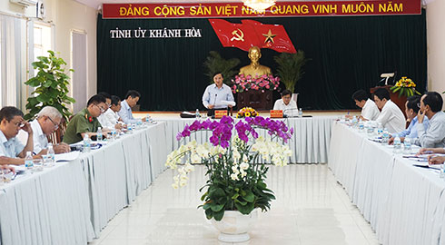 Ông Nguyễn Khắc Định phát biểu kết luận.