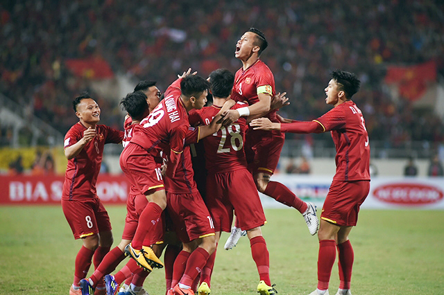 ĐT Việt Nam tăng 3 bậc trên BXH FIFA tháng 11-2019.