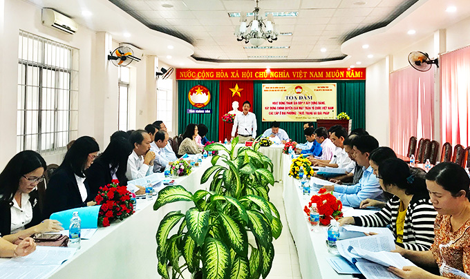 Tọa đàm Mặt trận tham gia góp ý xây dựng Đảng, chính quyền