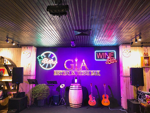 Không gian âm nhạc tại GIA – BISTRO & WINE BAR 